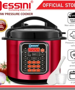 DESSINI ITALY 10IN1 Electric Digital Pressure Cooker Non-stick Stainless Steel Inner Pot Rice Cooker Steamer (6L) Buy one, get one free!